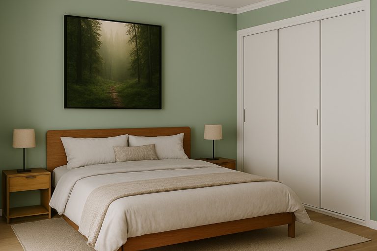 full-height build-in wardrobe bedroom design